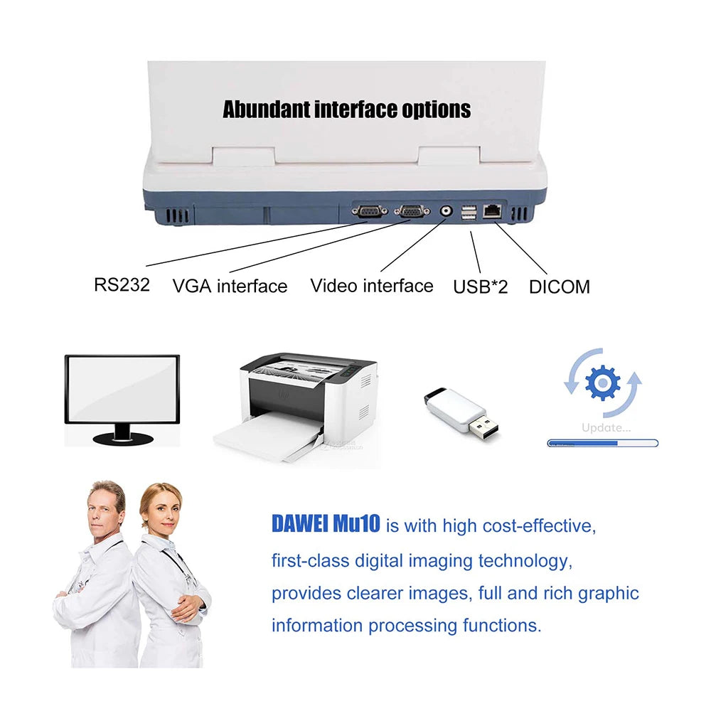 Portable Veterinary Ultrasound Scanner, Laptop Vet Pregnancy B-Ultra Machine, for Animal Farm Home Pet (B,B+B,4B,B+M,M)