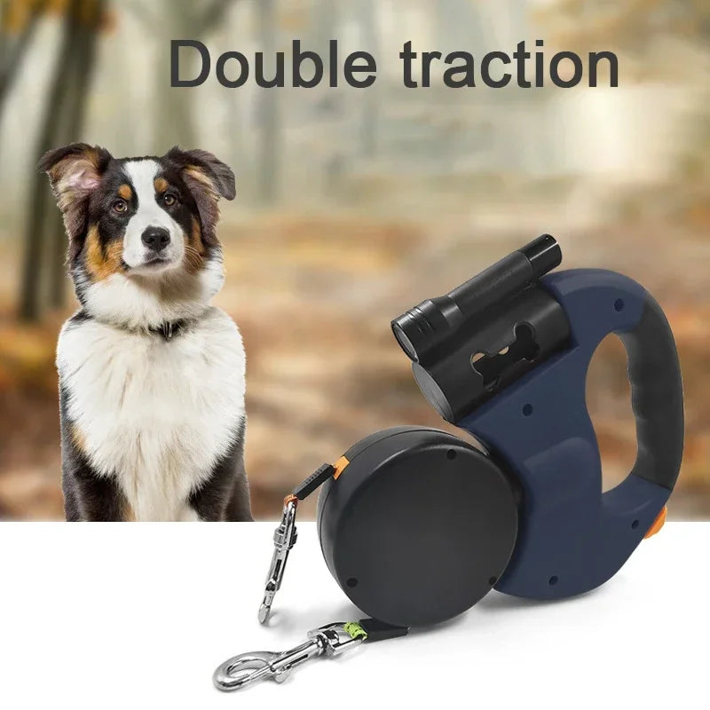 Retractable Double Pet Leash