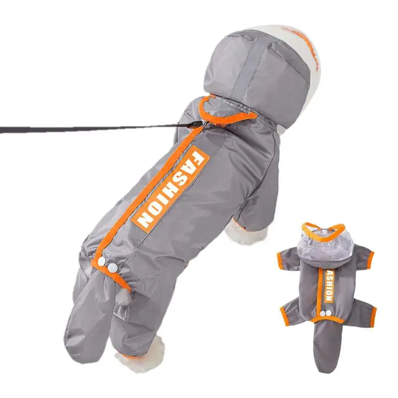 Hooded Reflective Pet Raincoat