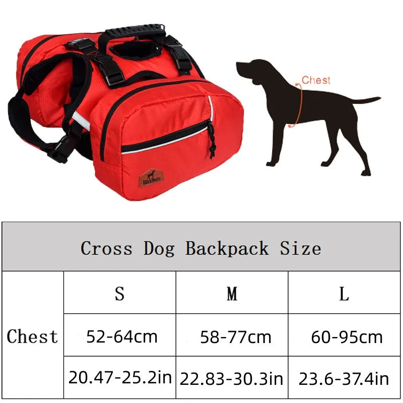 Reflective Dog Backpack Harness