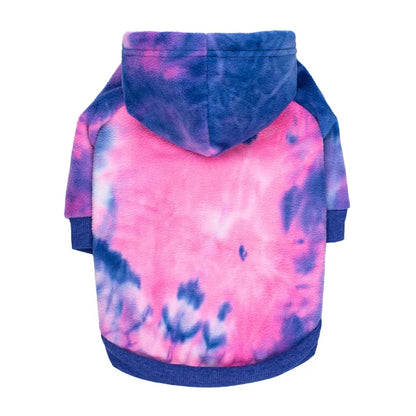 Tie-Dye Dog Hoodie Sweater