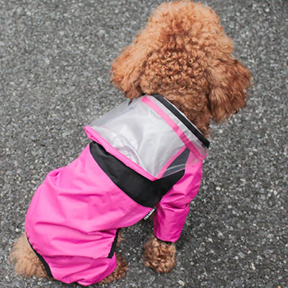 Dog Face Raincoat Jumpsuit