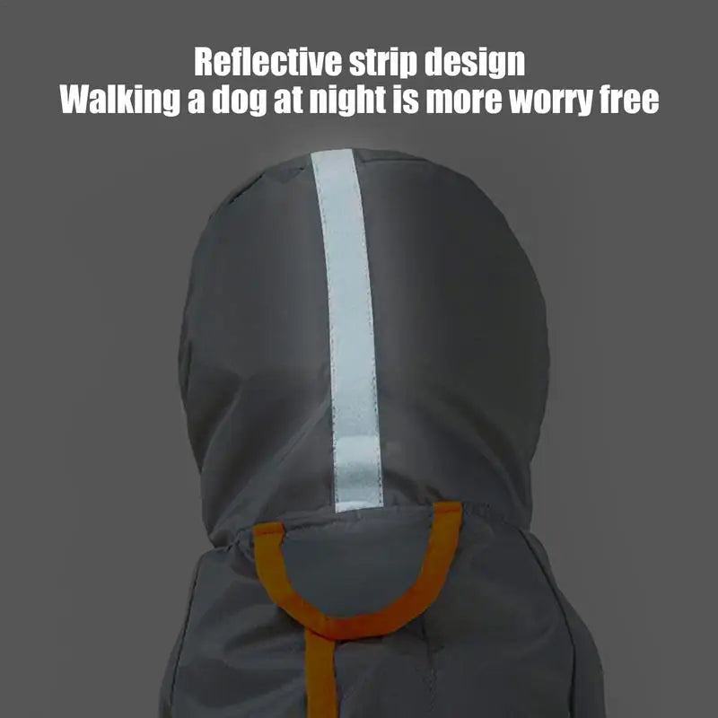 Hooded Reflective Pet Raincoat