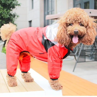 Dog Face Raincoat Jumpsuit